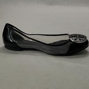 Tory Burch Reva Flats in Black and Clear